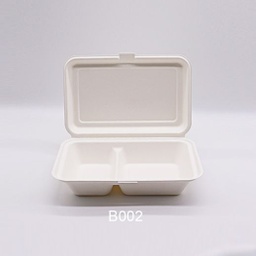 [D/1017/M] Bagasse box 9''*6'' 2-c